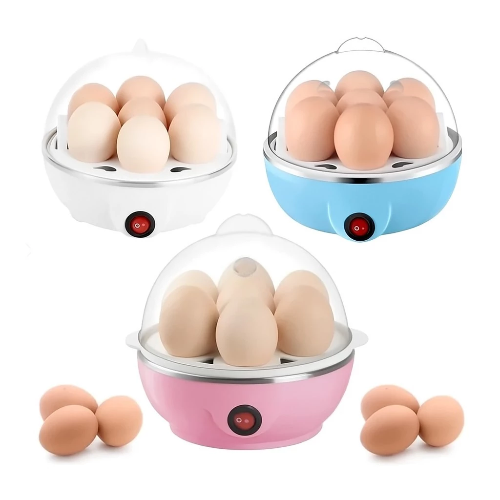 Cozedor de Ovos Elétrico Portátil 7 Ovos – Cozinha a Vapor Rápido e Automático